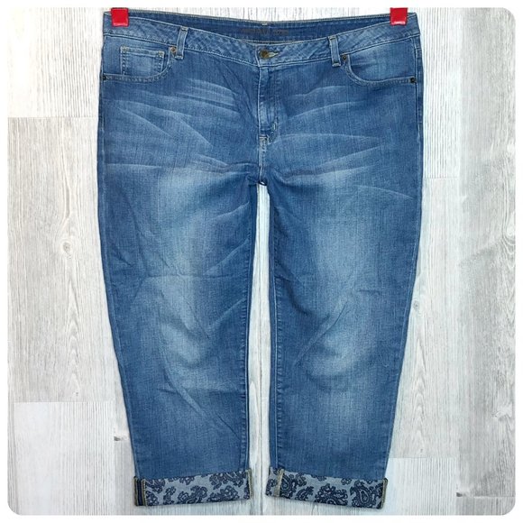Michael Kors Denim - MICHAEL KORS Sexy Boyfriend Cuffed Crop Jeans 16